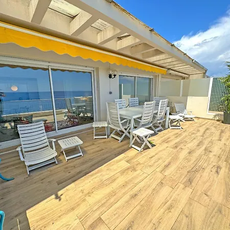 Apartament Stunning Rooftop Retreat On The Promenade Des Nicea